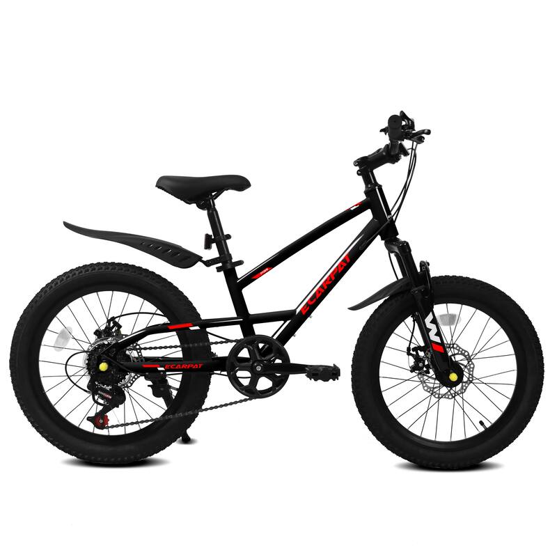 20 inch Mountain Kids Bike for Boys & Girls, Ages 6-12, 7-Speed with Front Suspension