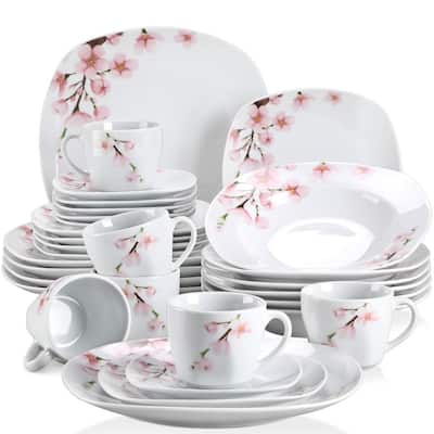 VEWEET 'Annie' Floral Dinnerware Set (Service for 6)