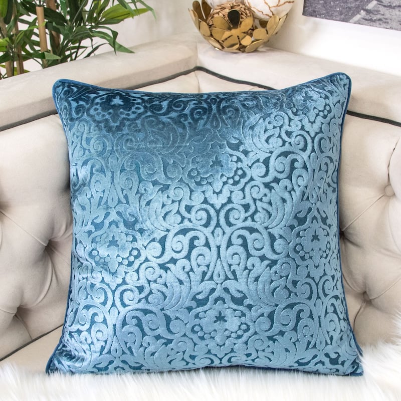 Homey Cozy Cut Velvet Throw Pillow Cover & Insert