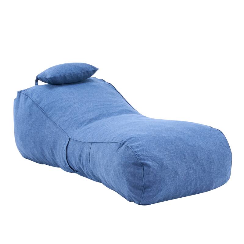 Christopher Knight Home- Fiano Fabric Outdoor Bean Bag Lounge Chair