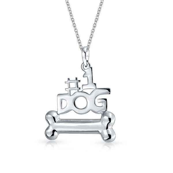 Shop Bling Jewelry .925 Sterling Silver Number One Dog ...