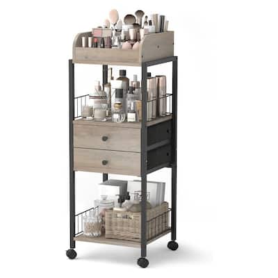 Makeup Organizer, Floor Skincare Organizers, Make Up Organizers - ‎12"D x 15"W x 31.5"H