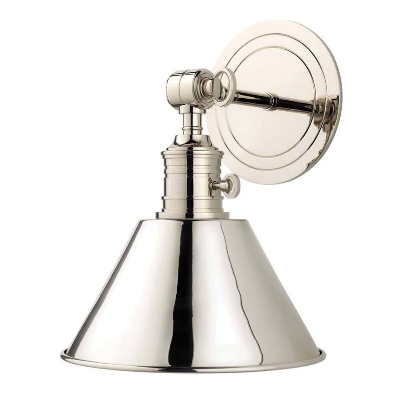 Hudson Valley Lighting Garden City 11" Tall Wall Sconce with Black