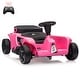 preview thumbnail 17 of 30, 2 Seaters 4-Wheelers Electric Ride On Toy for Kids, 24V 120W*2 Powerful Motors Max Load 200 Lbs Pink