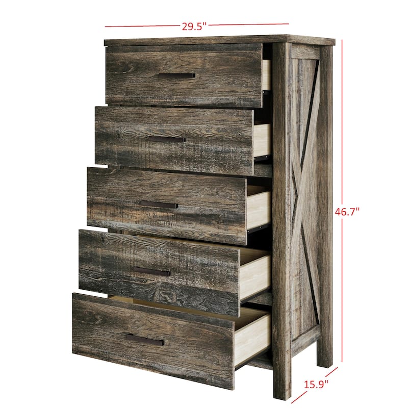 Clayfelll Mader 5 Drawer Chest