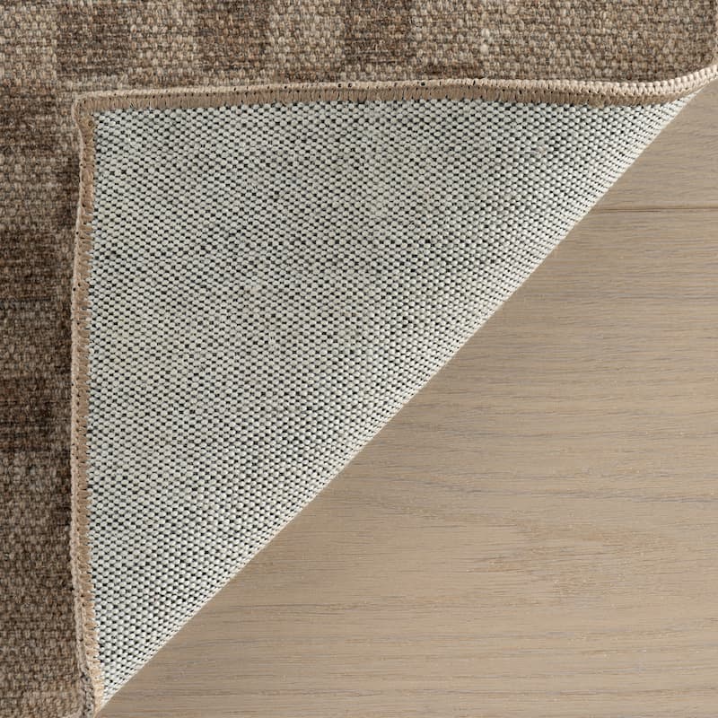 Nate Berkus Watts Modern Checkered Washable Area Rug
