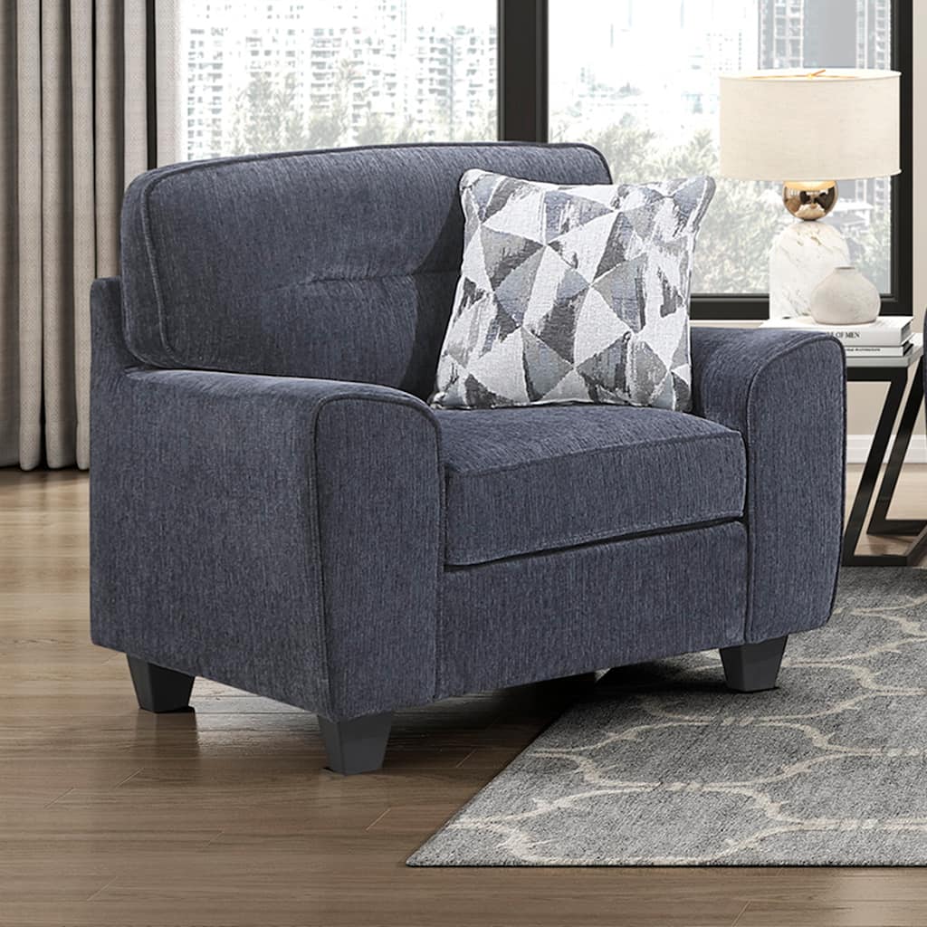 Garrison 39.5" Chenille Accent Chair - Removable Cushion Covers