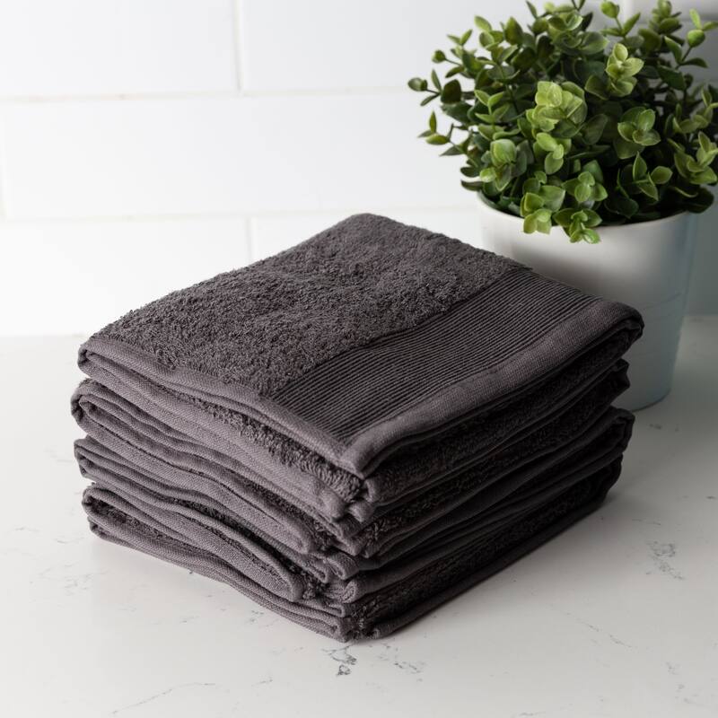 Fabstyles Camelot Hand Towel 600 GSM Zero-Twist Cotton Set of 4 - 16"x28"