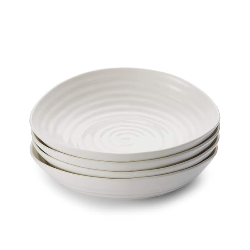 Portmeirion Set of 4 Sophie Conran Pasta Bowls - White - 4 Piece