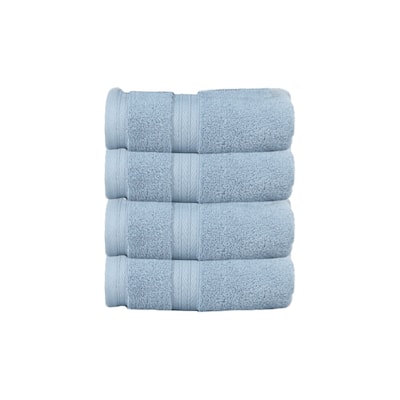 Home Weavers Elegance Essentials 550GSM Cotton Zero Twist Super Absorbent Hand Towel Set of 4