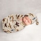 preview thumbnail 1 of 4, Wild West Cowboy Collection Boy Baby Cocoon and Beanie Hat Sleep Sack - 2pc Set - Red, Blue, Tan Western Southern Country Horse