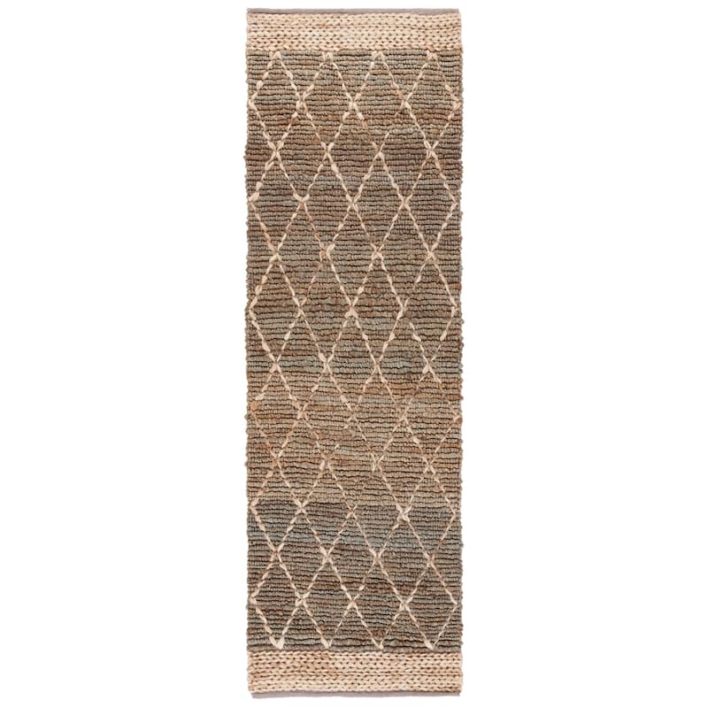 SAFAVIEH Handmade Natural Fiber Foolke Casual Jute Trellis Rug