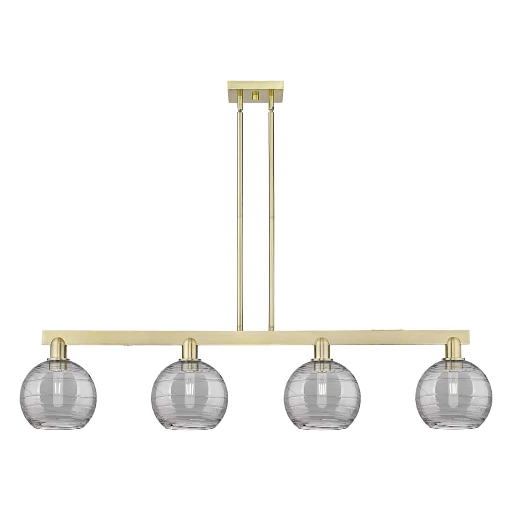 Innovations Lighting Endless Possibilities Arcadia - Athens Deco Swirl - 4 Light 51" Stem Hung Island Light