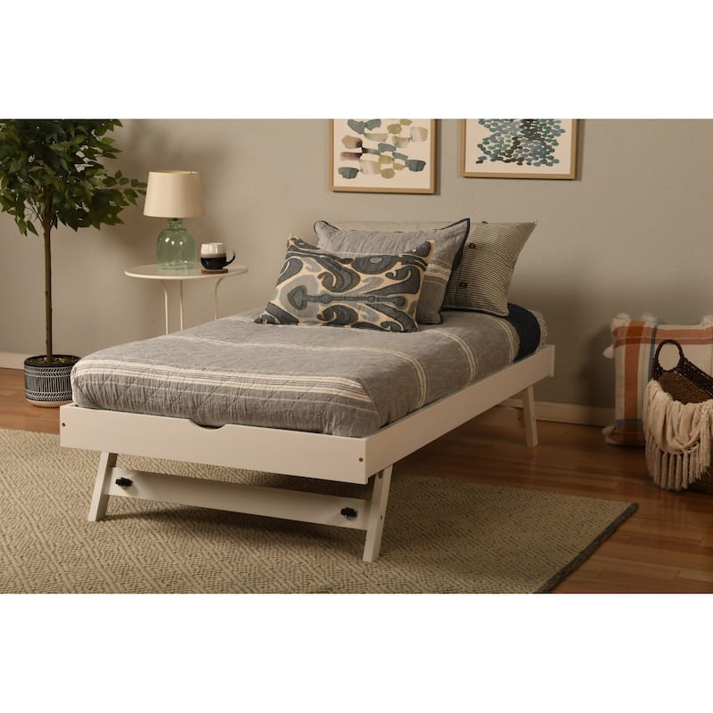 Somette Boho Pop Up Bed (Mattress Not Included) - White