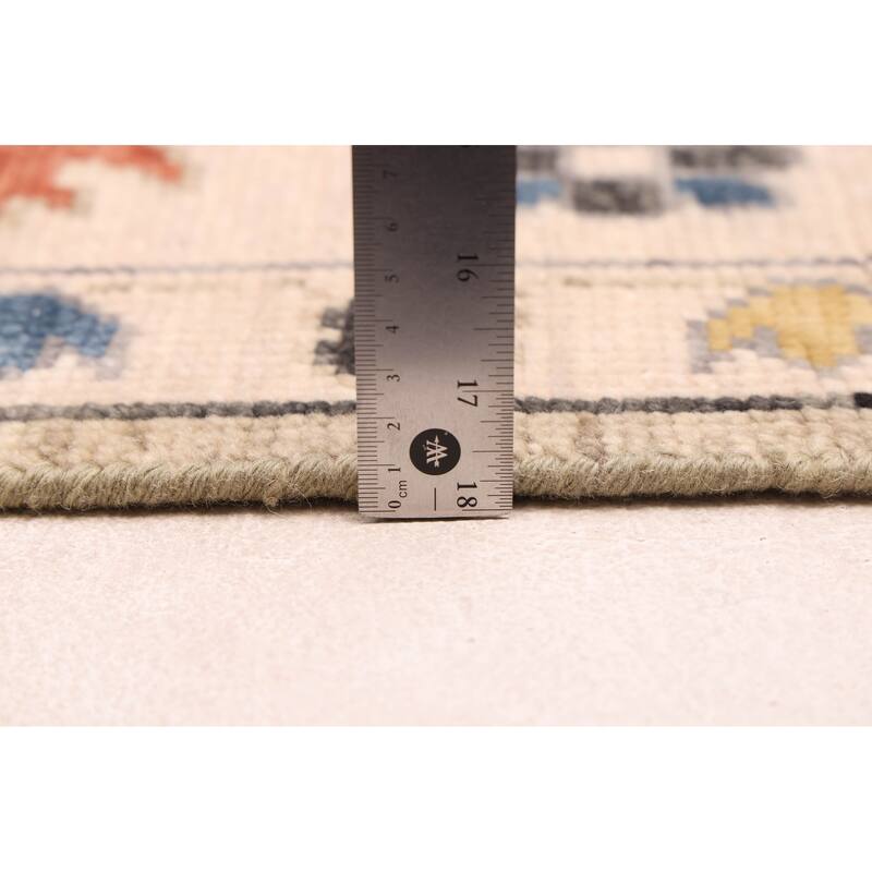 ECARPETGALLERY Hand-knotted Modern Oushak Khaki Wool Rug - 8'1 x 10'1