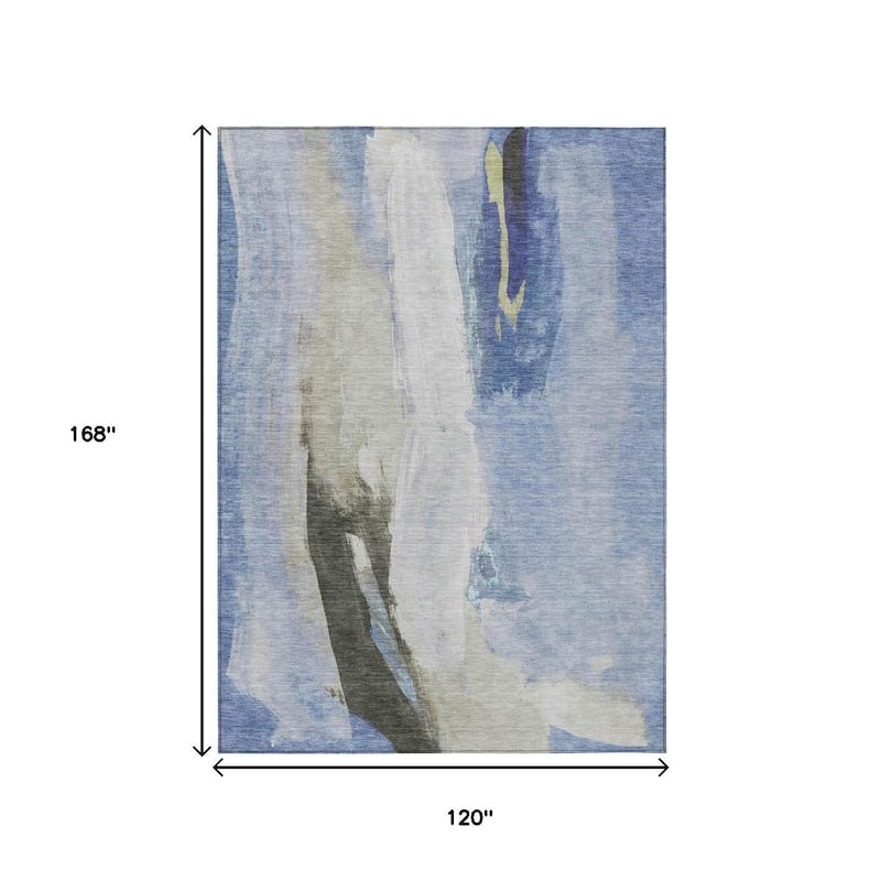 HomeRoots Abstract Transitional Rectangle Outdoor Rug