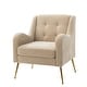 preview thumbnail 24 of 53, Hyperboreüs Upholstery Accent Armchair with Tufted Back by HULALA HOME