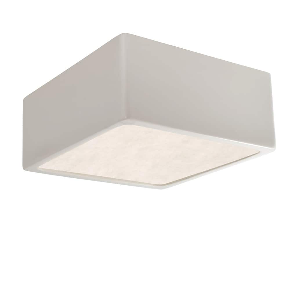 Justice Design Group Short Square LED Outdoor Flush-Mount