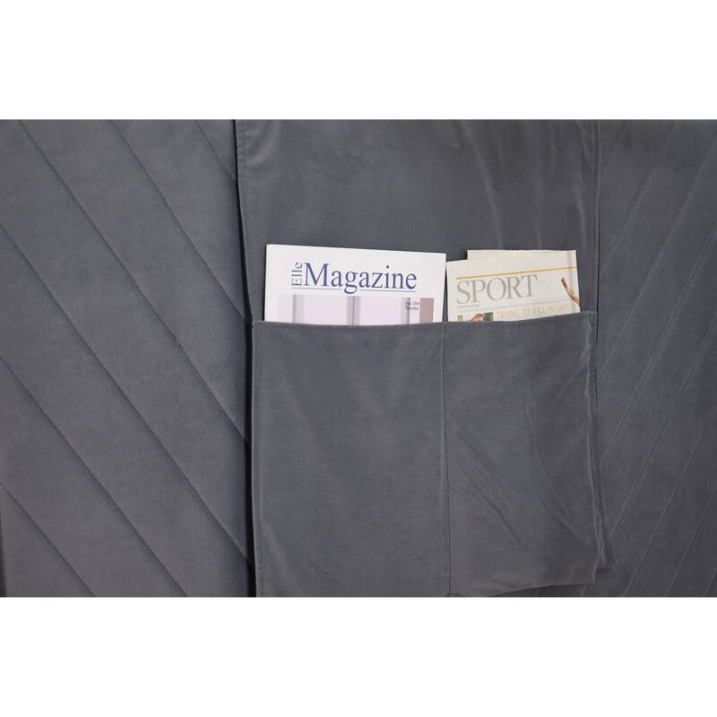 Twin Size Velvet Daybed with Trundle, USB Charging Port & Side Pockets, Modern Upholstered Sofa Bed with V-Pattern Backrest