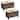 2 Pieces Storage Wooden Ottoman Flip Top Ottoman Bench Set with Hand Weave Poufs Padded Bed End Stool Set Foot Rest Set