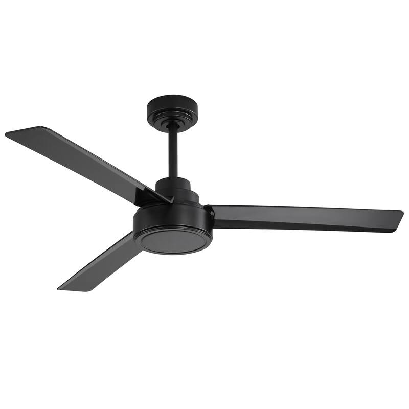 Cusp Barn 52-inch Modern Farmhouse Ceiling Fan Without Light, 6-Speed Reversible 3 ABS Blades Ceiling Fan With Remote