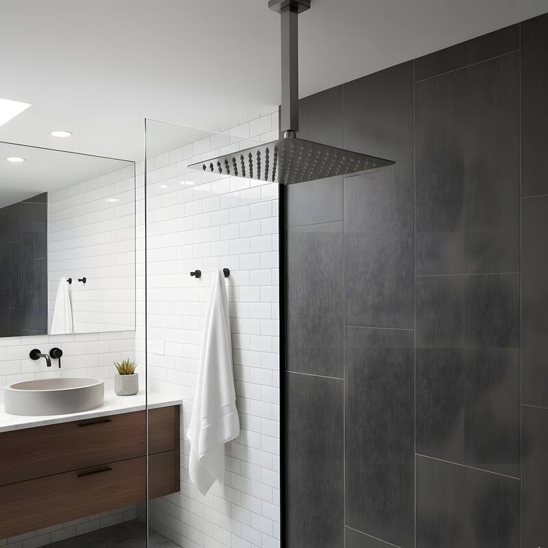 Bathroom Luxury High Pressure Waterfall Rain Shower Head