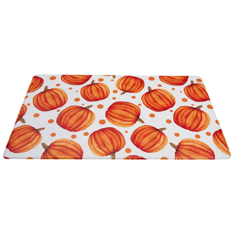 Pumpkins Fall Harvest Kitchen Comfort Anti-Fatigue Floor Mat - 17.75" x 29.5"