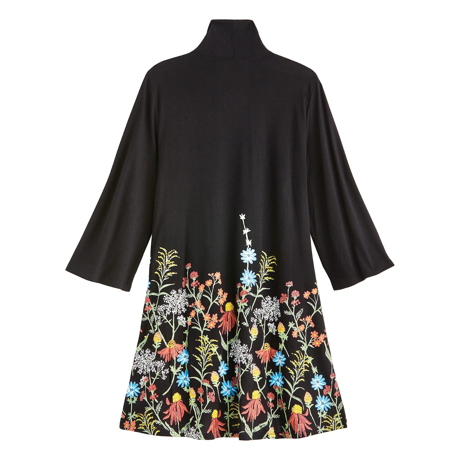 designer long dress with open front jacket