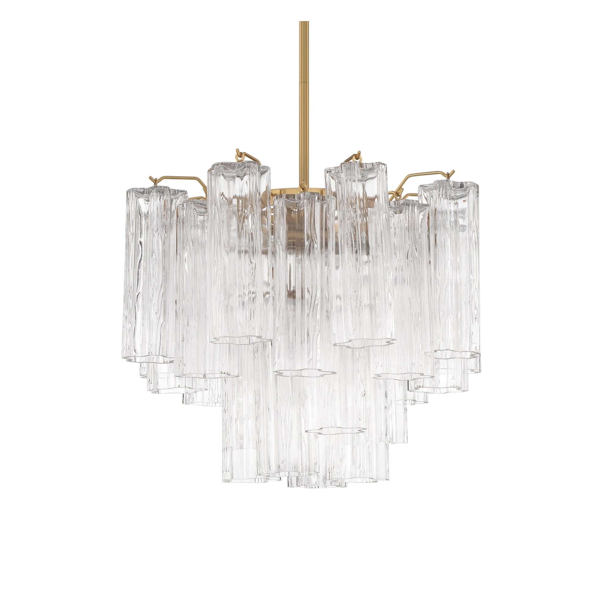 Crystorama Lighting Group ADD-300-CL Addis 4 Light 18" Wide Waterfall
