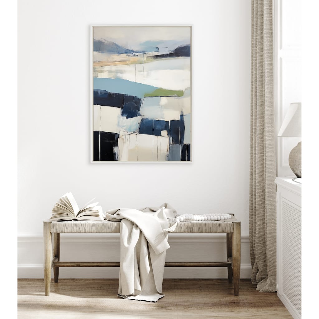 Kate and Laurel Sylvie Skyline I Framed Canvas by Amy Lighthall