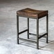 preview thumbnail 2 of 3, Uttermost Beck 18"W Rustic Backless Saddle Seat Counter Stool