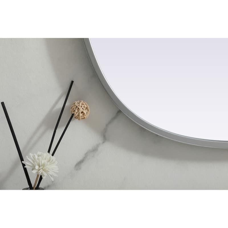Elegant Lighting MR2B2036 Brynn 20" W x 36" H Modern Oval Bathroom