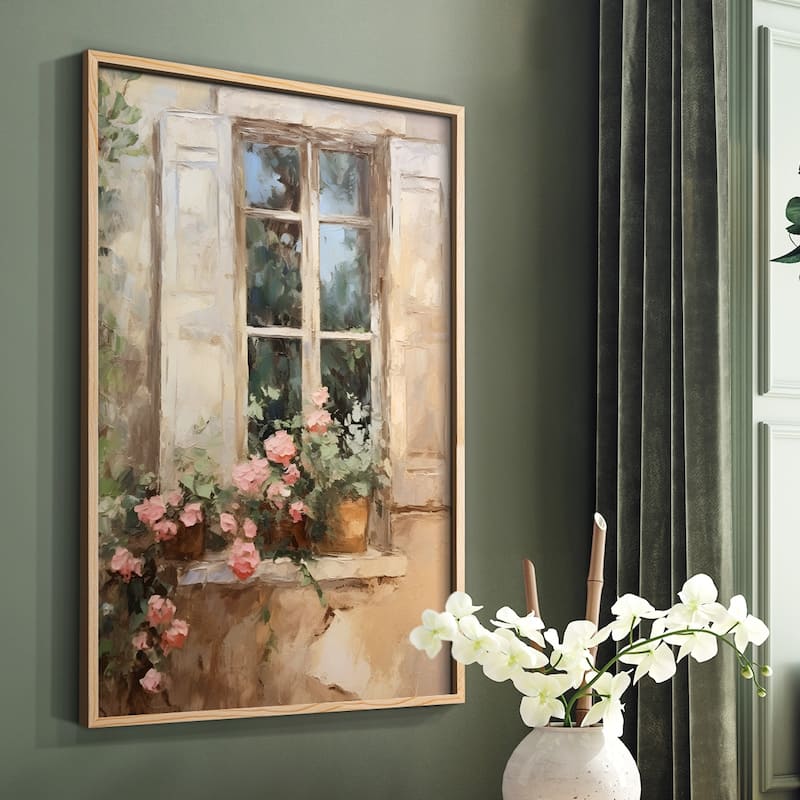 Vintage Floral Print CCXXXVI -Framed Print