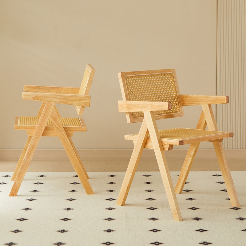 Solid Wood Dining chairs (Only Chair)-Set OF 2