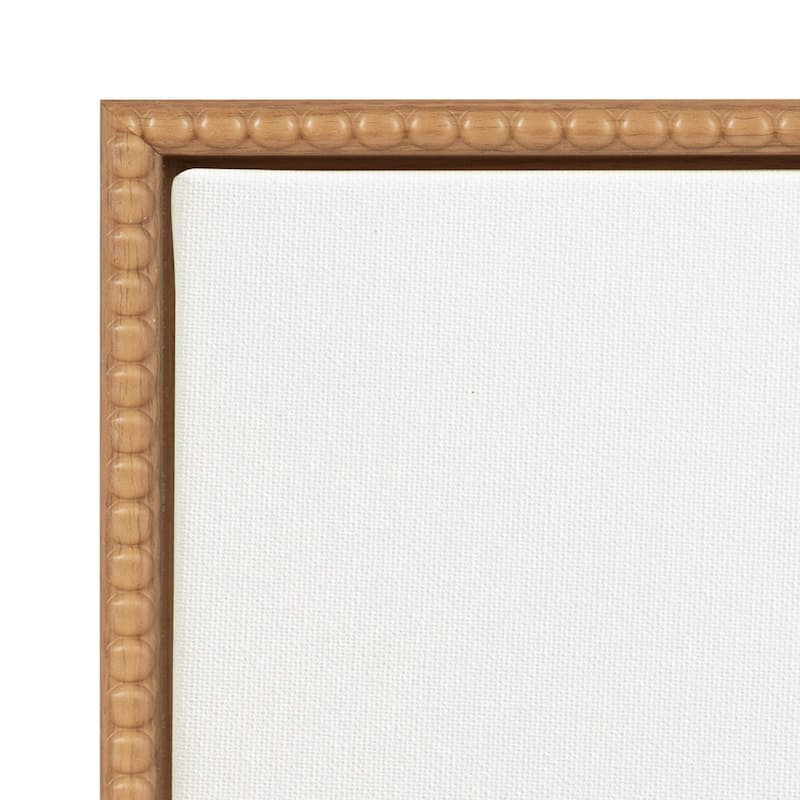 Kate and Laurel Sylvie Beaded Honeycomb Framed Canvas by Mackenzie Nelson