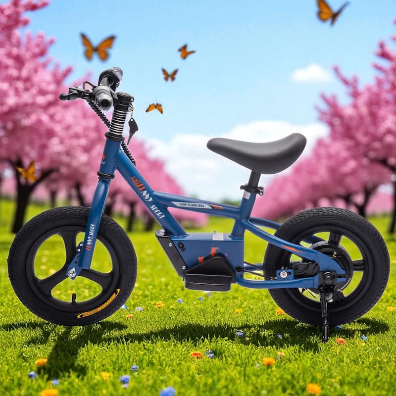 24V Kids Electric Dirt Bike with 150W Motor, 9.32MPH Speed, Adjustable Seat, Hand Brakes, Inflatable Tires & Power Display