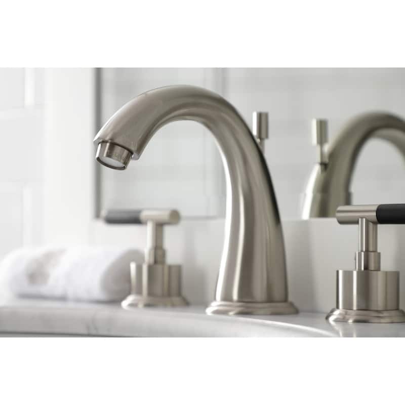 Kingston Brass Kaiser 1.2 GPM Widespread Bathroom Faucet with Pop-Up