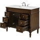 preview thumbnail 7 of 9, Elegant Lighting VF13042-VW Lexington 42" Free Standing Single Basin
