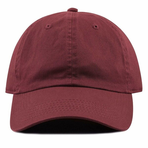 maroon baseball hat