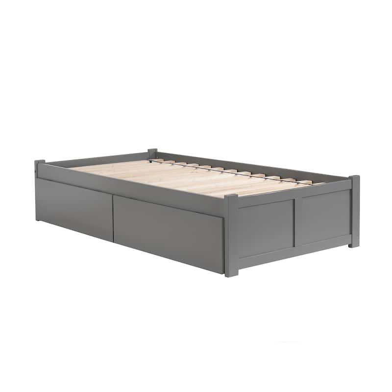 Platform Bed with Drawers & Charger - Modern Storage Bed Frame - Underbed Storage Solutions
