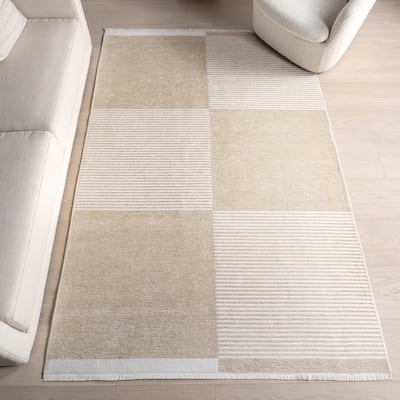 Nuloom Moxie SuperiorWash Geometric Machine Washable Area Rug