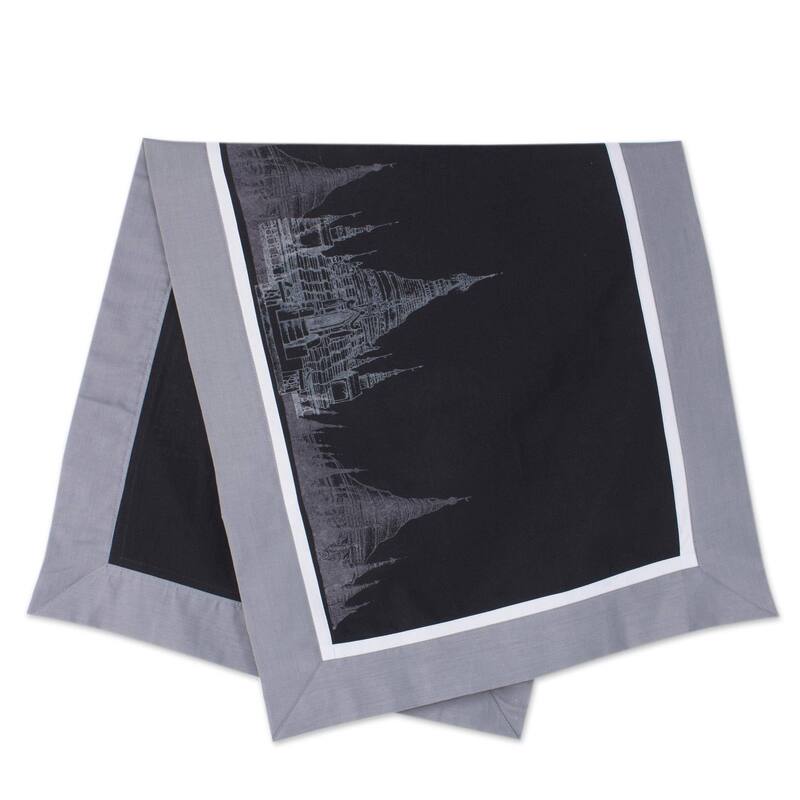 Novica Handmade Thai Pagoda Cotton Table Runner
