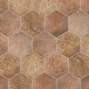 preview thumbnail 11 of 9, Merola Tile Abadia Hex Natural 8.63" x 9.86" Porcelain Floor and Wall Tile