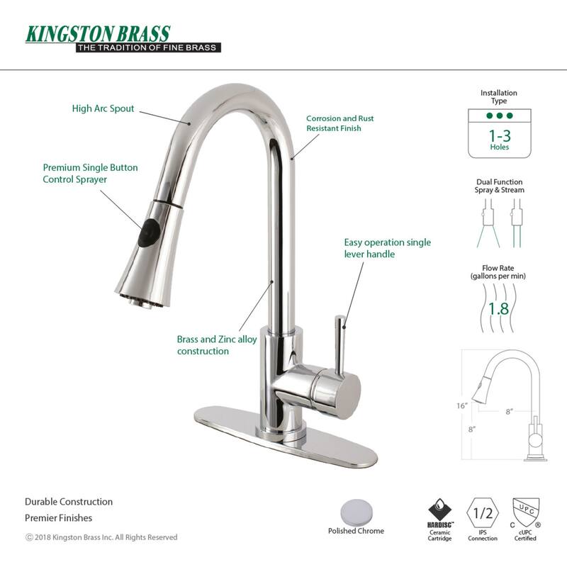 Concord 1-Handle Pull-Down Kitchen Faucet