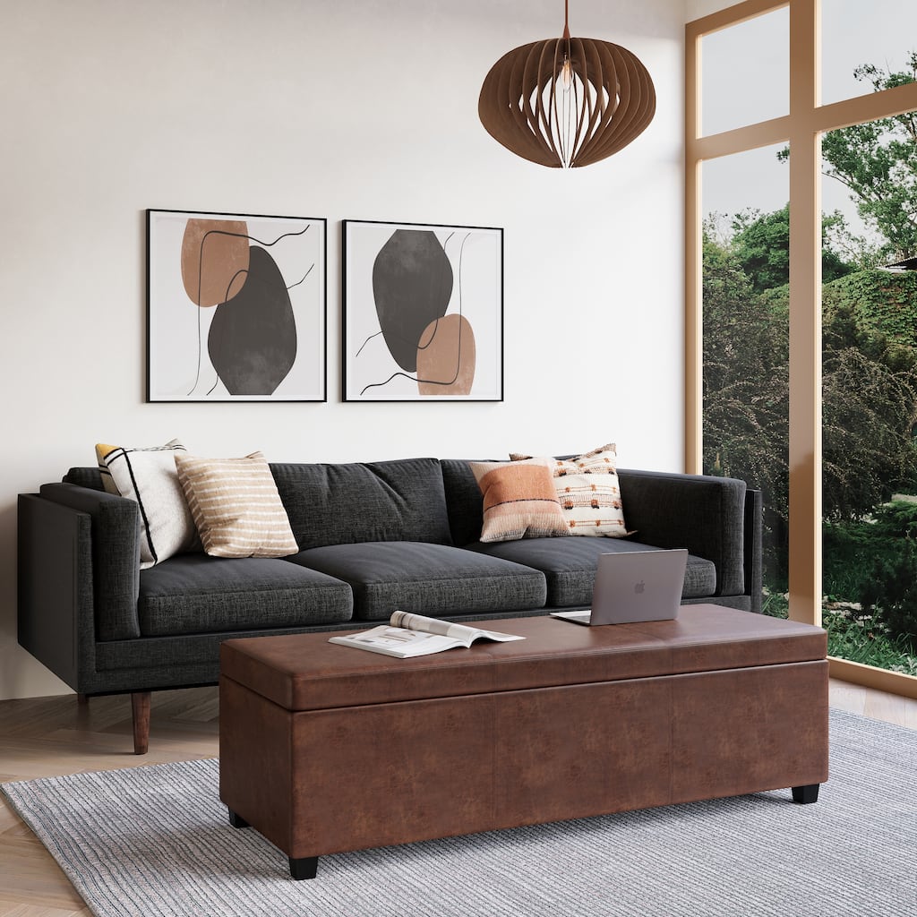 Lincoln Extra Large Storage Ottoman Bench