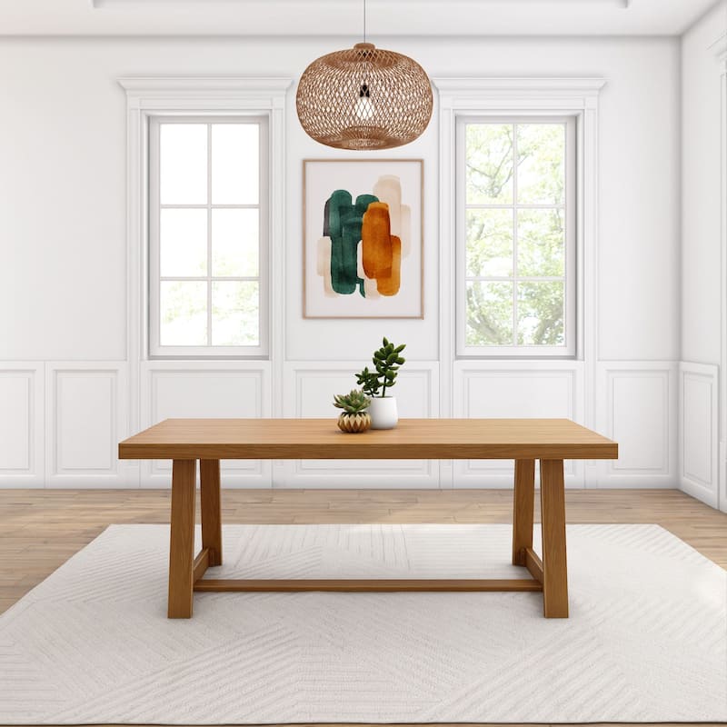 Plank and Beam Classic Farmhouse Solid Wood Dining Table - 84"