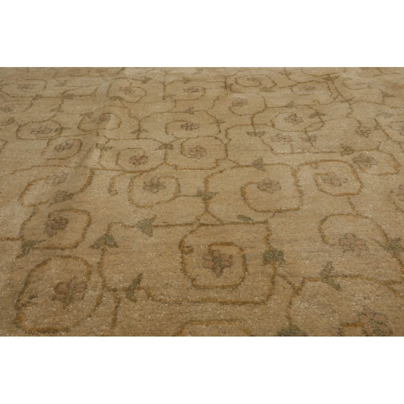Hand Knotted Michaelian & Kohlberg Beige Tibetan Wool Modern Area Rug - 8' 1'' x 10' 4''