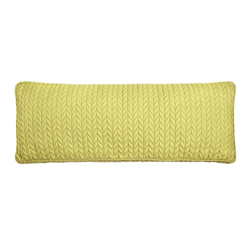 Cayman Quilted Bolster Decorative Throw Pillow