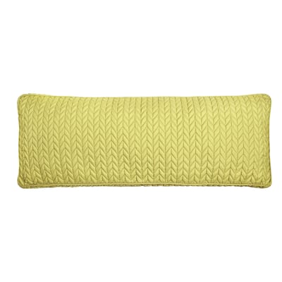 Cayman Quilted Bolster Decorative Throw Pillow
