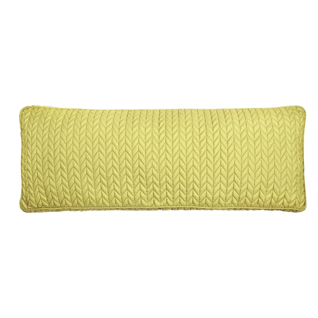 Cayman Quilted Bolster Decorative Throw Pillow